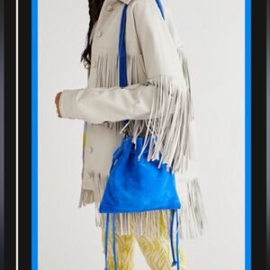 Free People Billie Suede Crossbody Purse